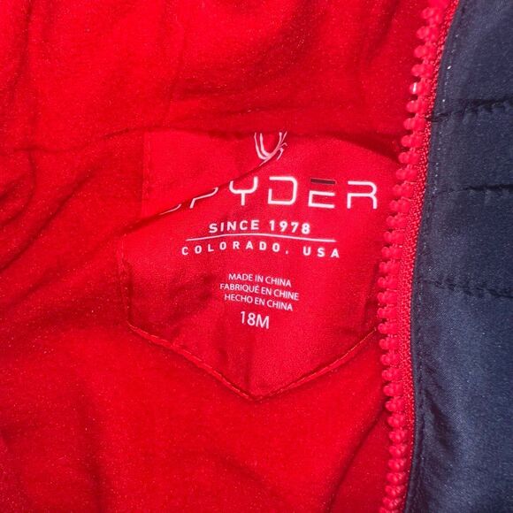 Spyder fleece lined 18 month insulated hooded snowsuit - Picture 5 of 6